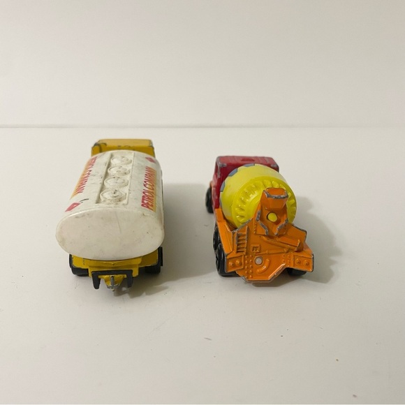 Lot of 4 Vintage Majorette Benton Cement Truck Ford Oil Tanker Bernard Semi - Picture 4 of 14